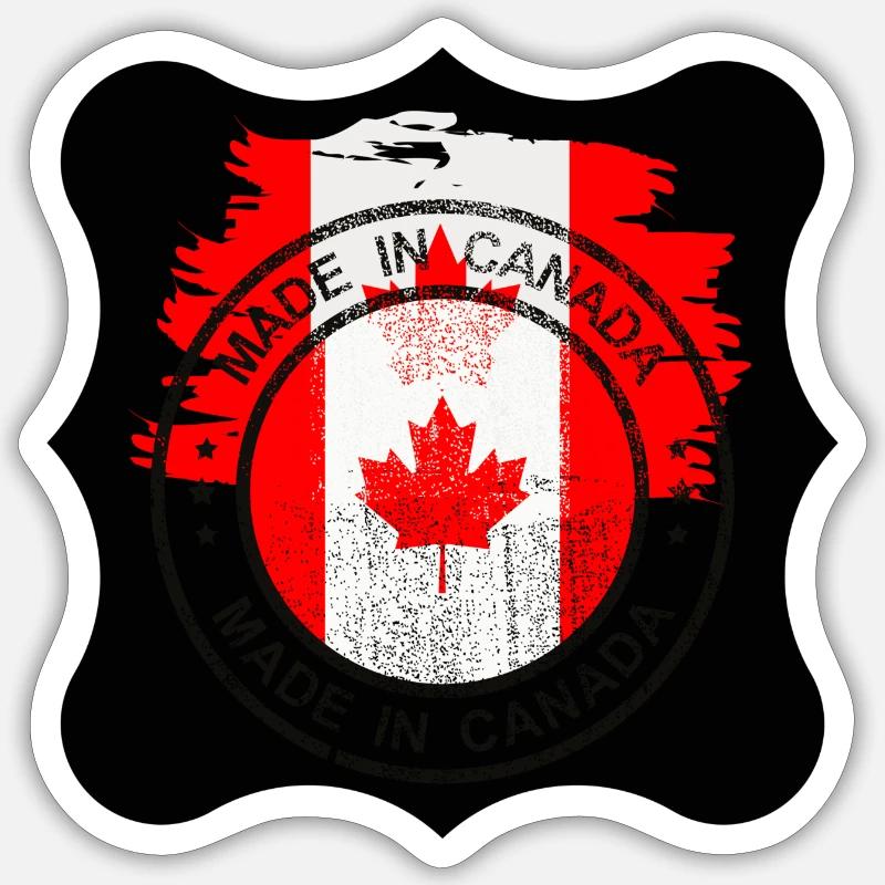 Canada, feuille d’érable. Sticker taille S (10 x 10 cm)