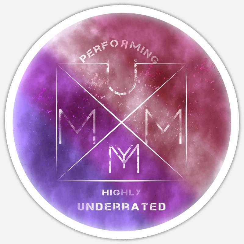 Performing Mum Underrated Sticker size S (10 x 10 cm)