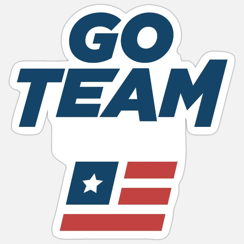 Go team Sticker size S (10 x 10 cm)