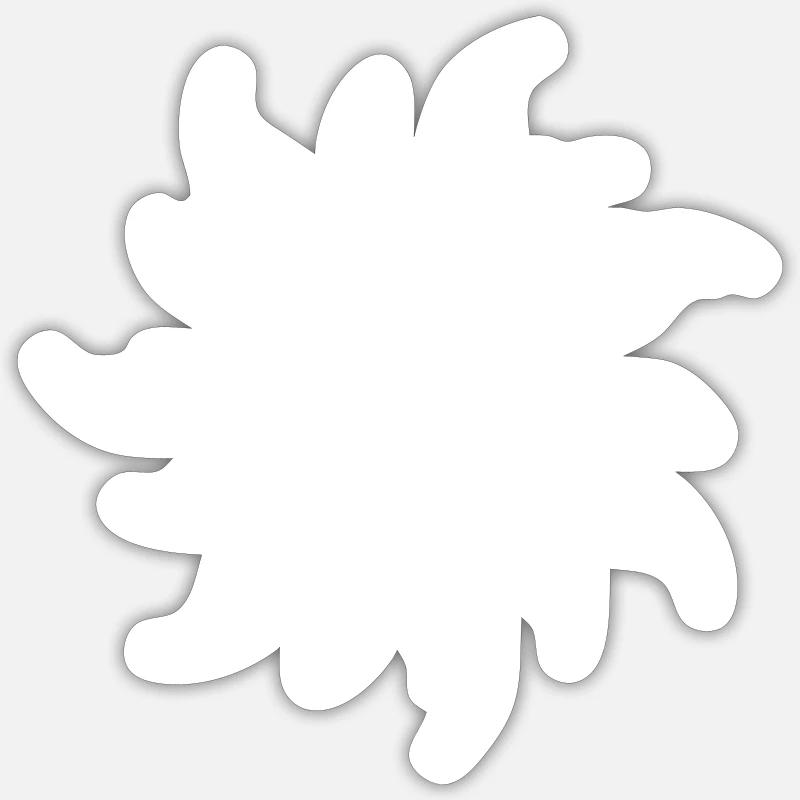 Soleil - Sticker taille S (10 x 10 cm) - blanc mat