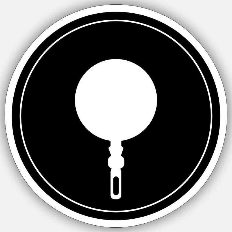 Chef de cuisine Pan Sticker taille S (10 x 10 cm)