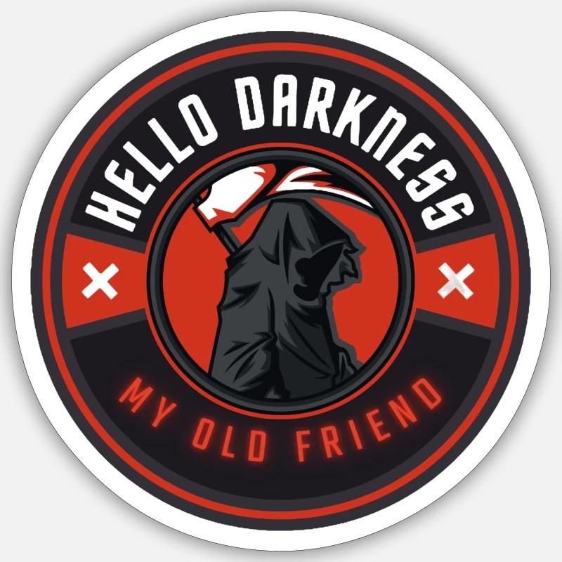 Der Dunkle Sensenmann Sticker Größe S (10 x 10 cm)