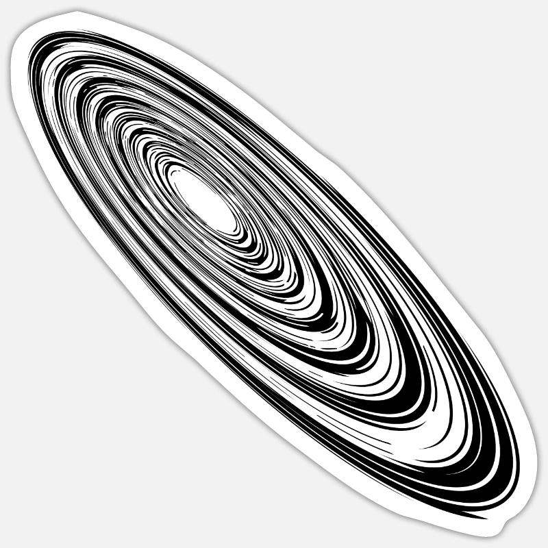 Elliptical Orbits Grunge Orbits Sticker size S (10 x 10 cm)
