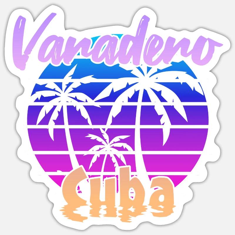 Varadero Cuba Sunset - Sticker size S (10 x 10 cm) - white matte