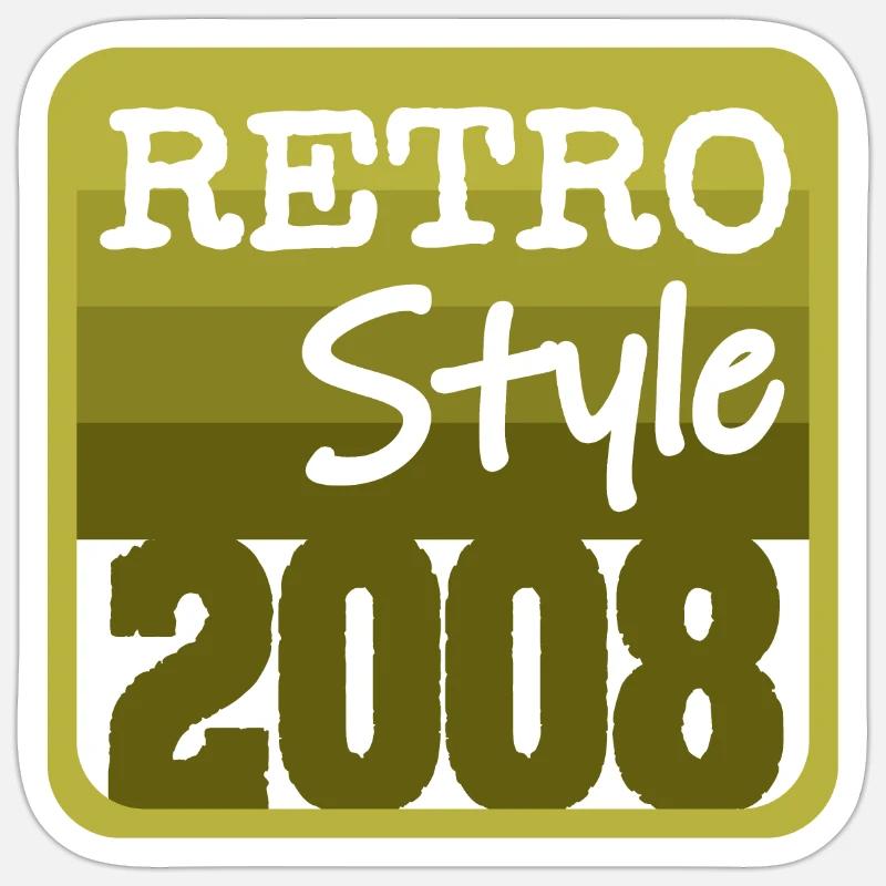 2008 - Sticker size S (10 x 10 cm) - white matte
