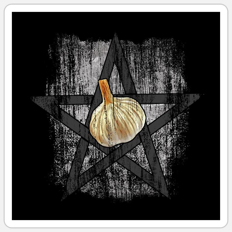Ail de l’Enfer - Sticker taille S (10 x 10 cm) - blanc mat