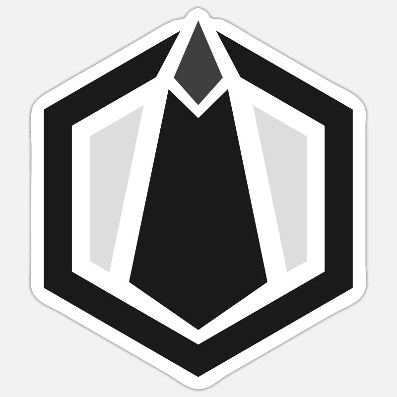 Monolith Logo - Sticker size S (10 x 10 cm) - white matte