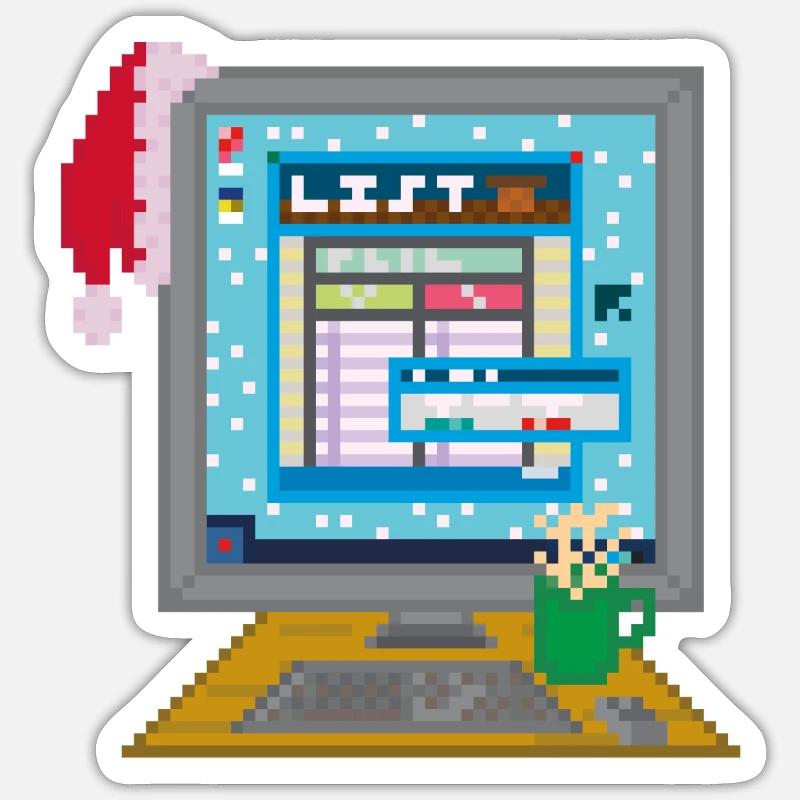 DIE LISTE - Sticker Größe S (10 x 10 cm) - Mattweiß