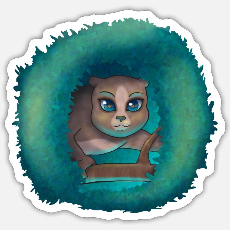 Loris lento Sticker formato S (10 x 10 cm)