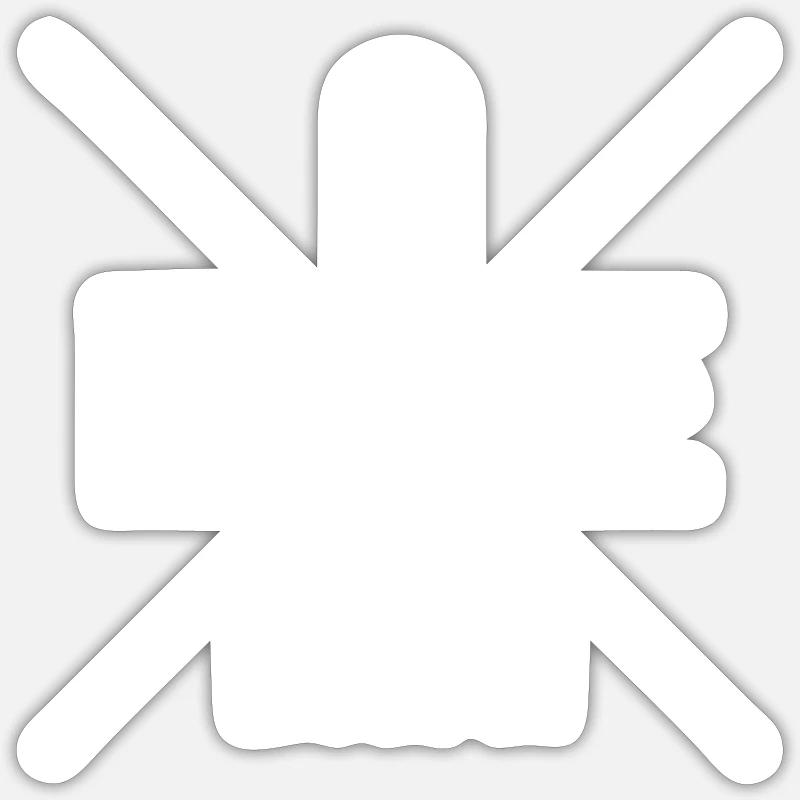 Eisbader winterschwimmen im Eisbad Eisschwimmen - Sticker Größe S (10 x 10 cm) - Mattweiß