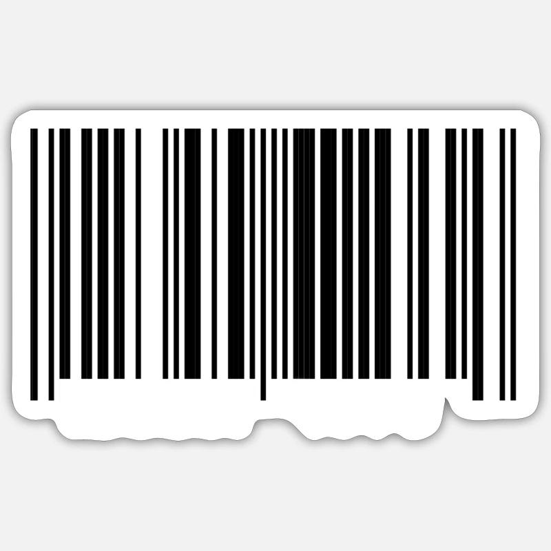 Made in 1975 Barcode Geschenk Sticker Größe S (10 x 10 cm)