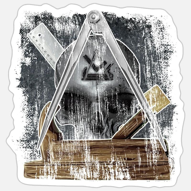 Carpenter - Sticker size S (10 x 10 cm) - white matte