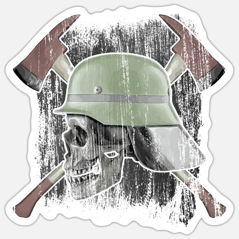Fire brigade - Sticker size S (10 x 10 cm) - white matte