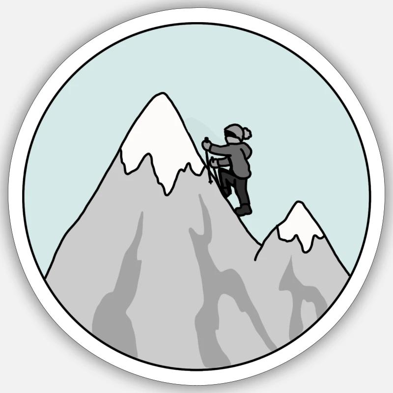 Grimpeur Sticker taille S (10 x 10 cm)