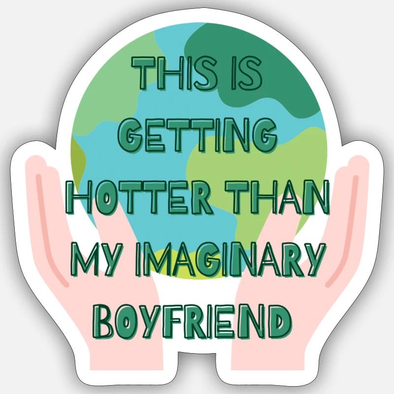 Stop global warming Sticker size S (10 x 10 cm)