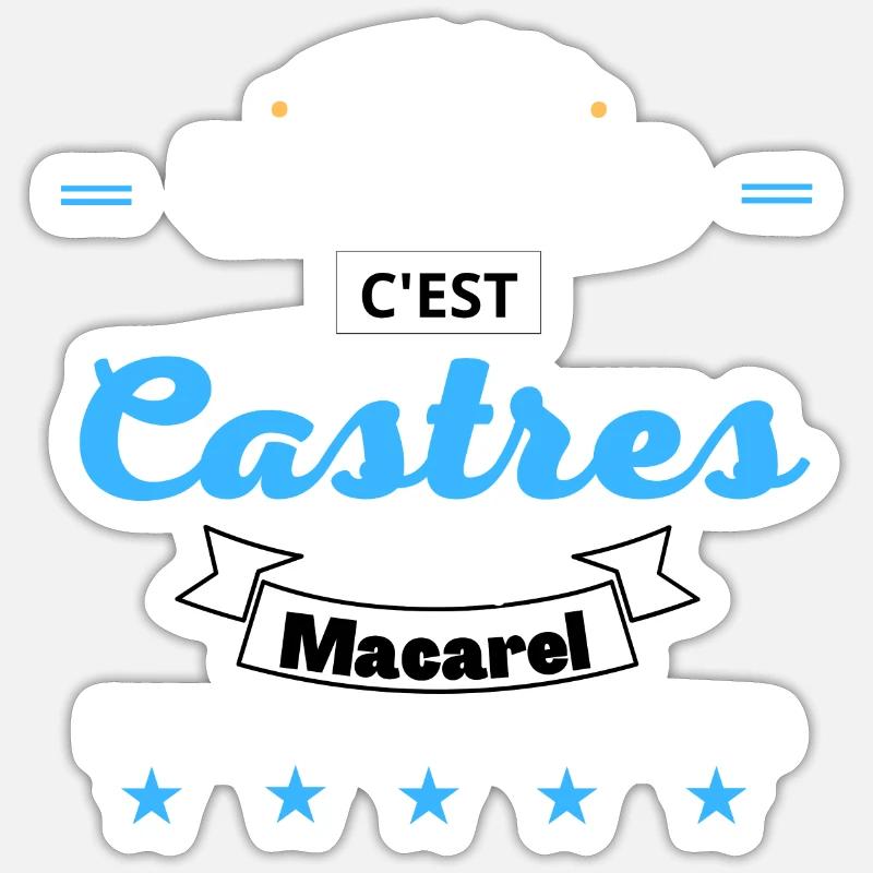 C'est pas TOKYO, c'est Castres Rugby.N Sticker taille S (10 x 10 cm)