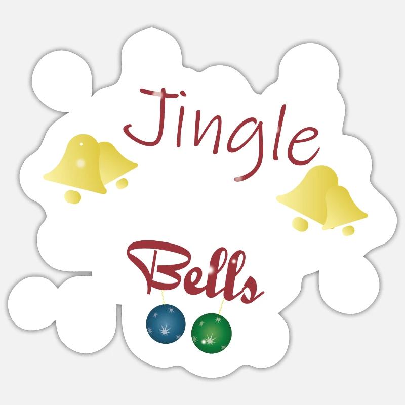 Jingle My Bells - Sticker size S (10 x 10 cm) - white matte