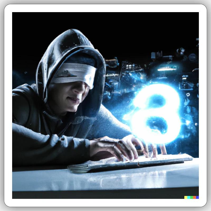 Cyber Attack - Sticker size S (10 x 10 cm) - white matte