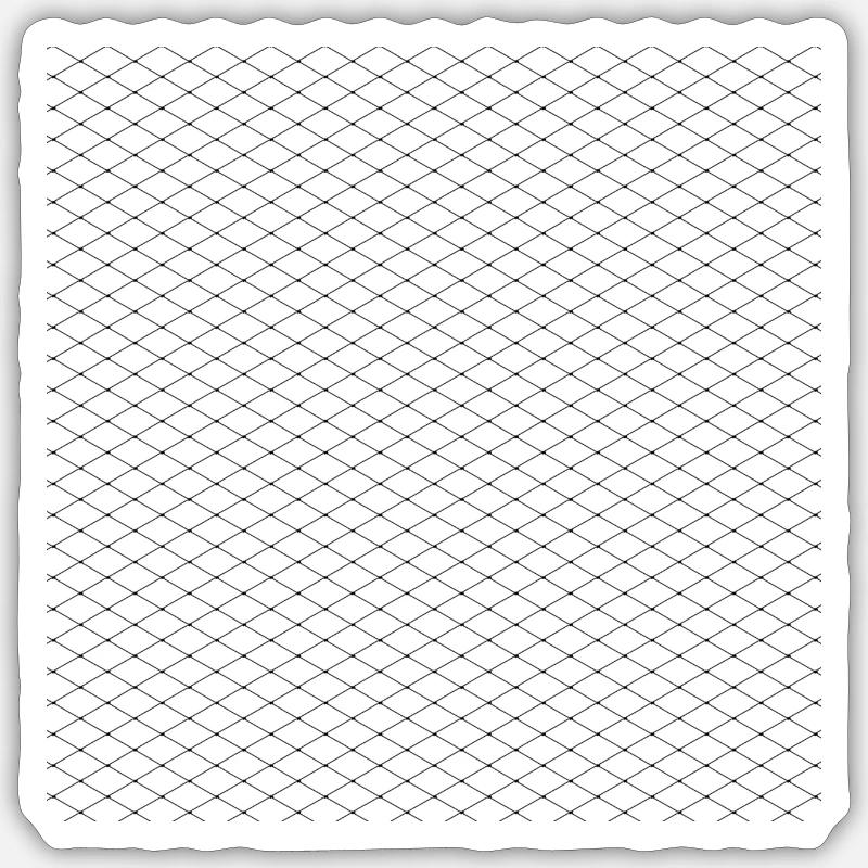 Crosses Pattern Cross - Sticker size S (10 x 10 cm) - white matte