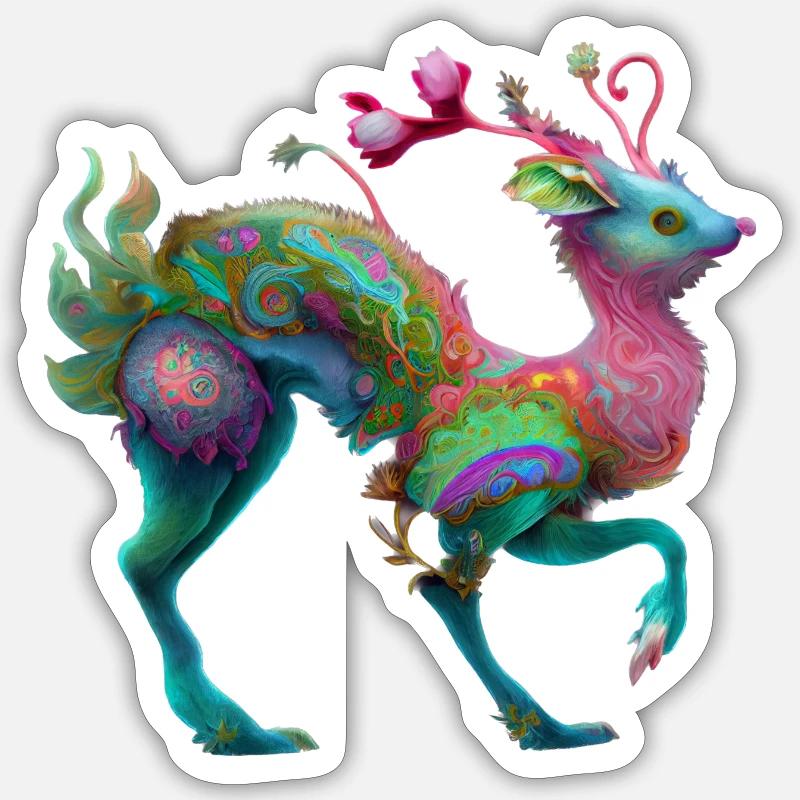 Fabel - Sticker Größe S (10 x 10 cm) - Mattweiß