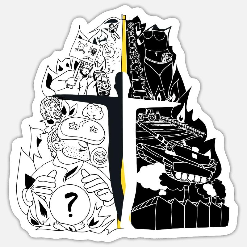 Sticker taille S (10 x 10 cm) - 