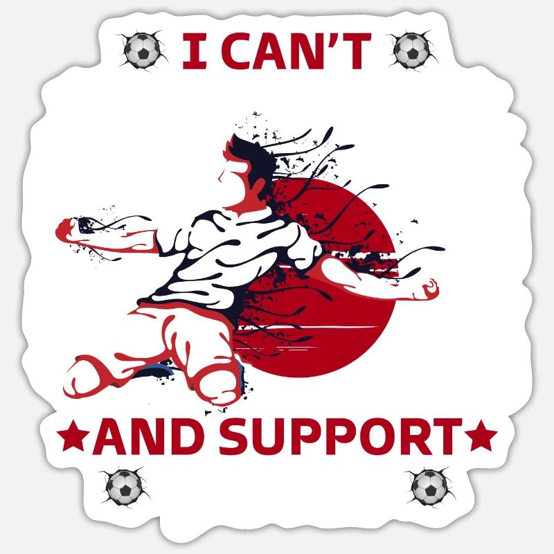 keep calm and support japan - Sticker size S (10 x 10 cm) - white matte