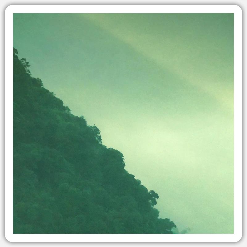Mountain forest - Sticker size S (10 x 10 cm) - white matte