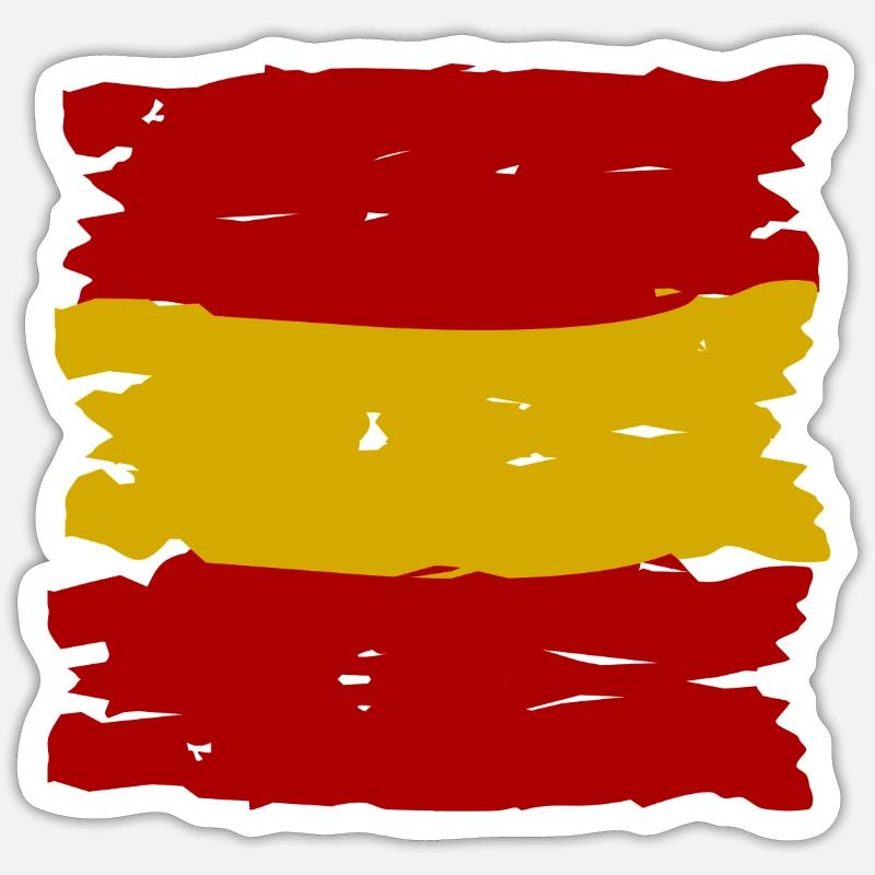 L’équipe espagnole - Sticker taille S (10 x 10 cm) - blanc mat