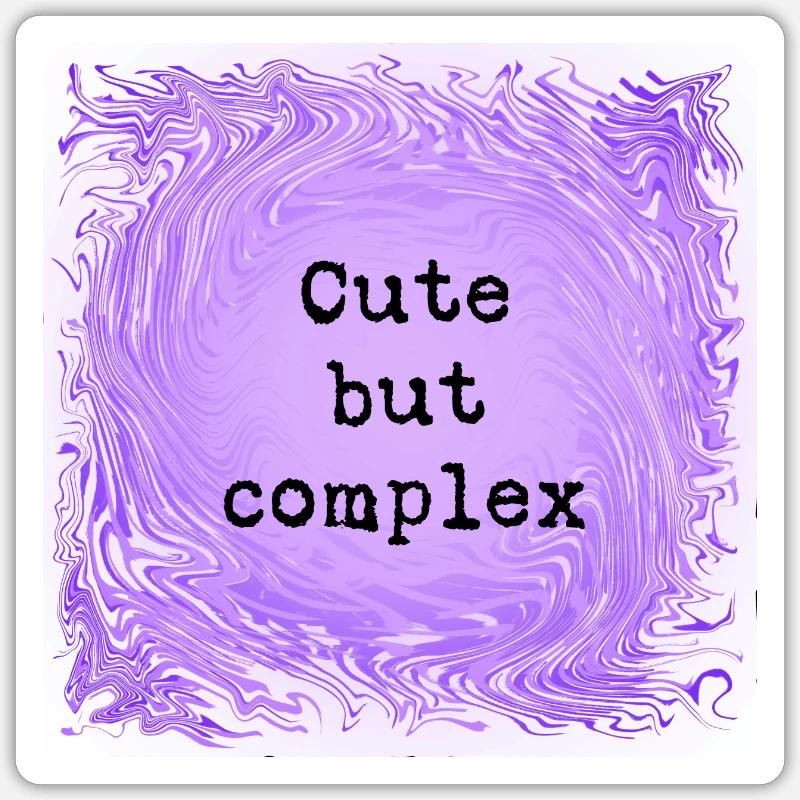 Cute but complex Sticker size S (10 x 10 cm)