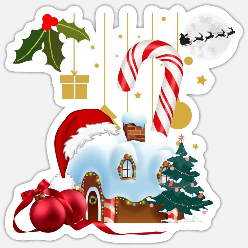 Compo Noel - Sticker size S (10 x 10 cm) - white matte