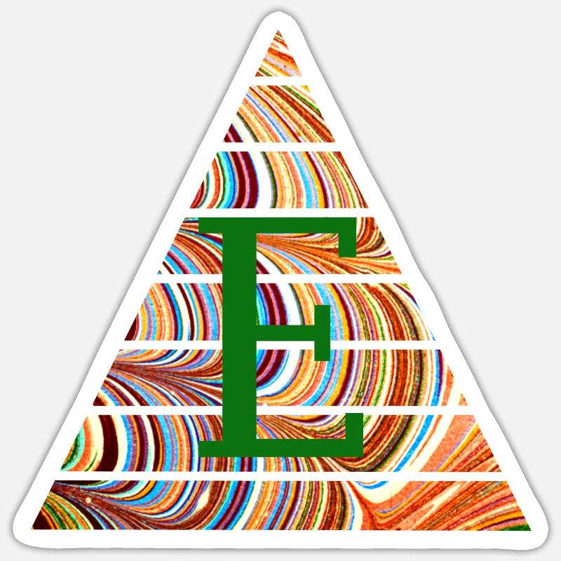 Triangle E 56 E - Sticker taille S (10 x 10 cm) - blanc mat