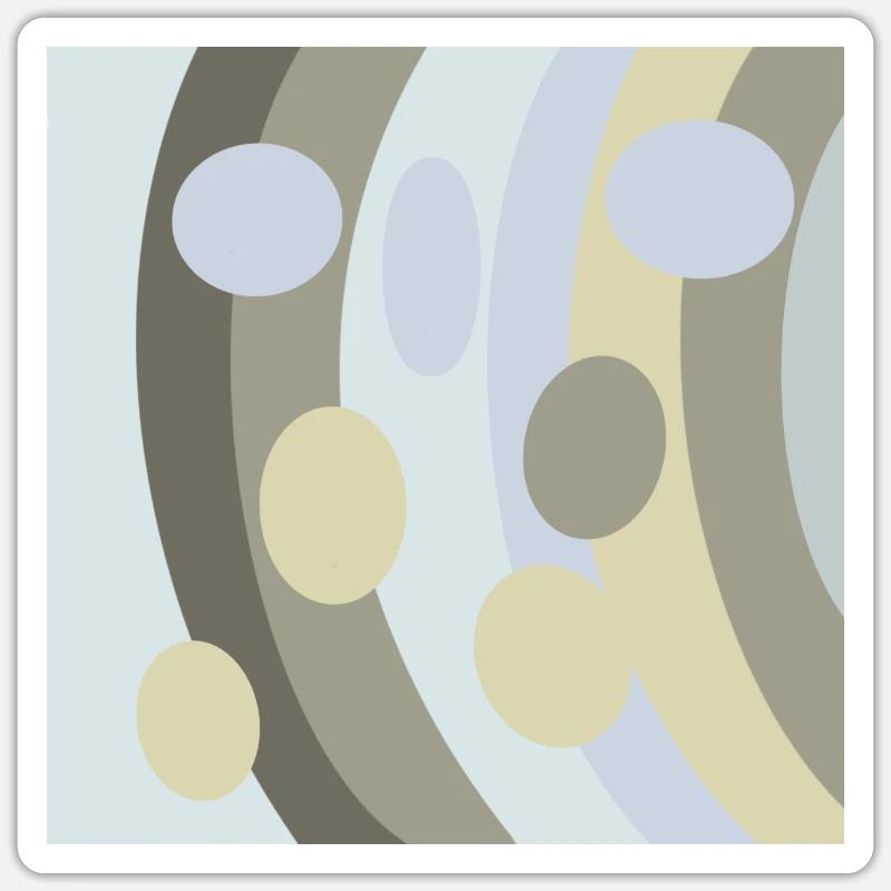 Timelessly elegant retro boho pattern abstract Sticker size S (10 x 10 cm)