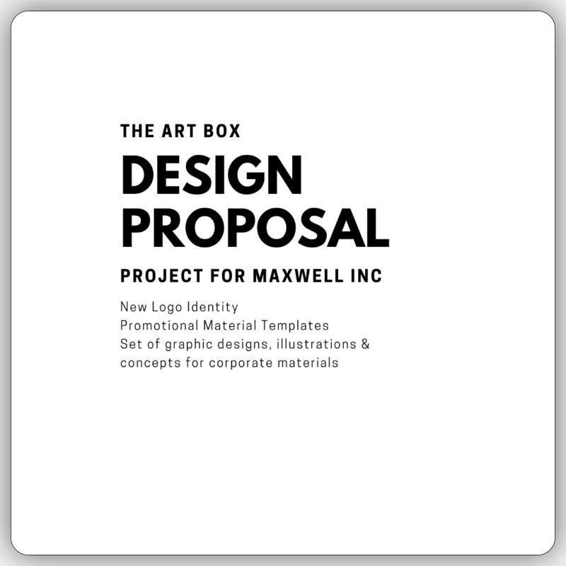 Proposal Design Klamotten Sticker Größe S (10 x 10 cm)