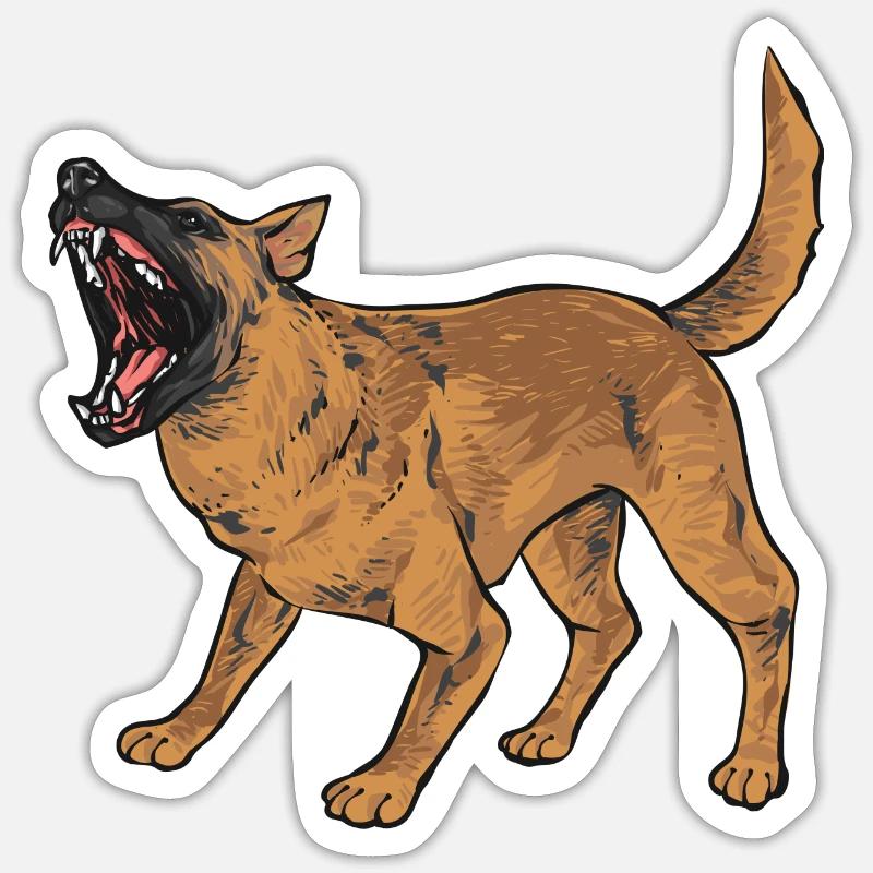 Malinois Belgian Shepherd Mechelaar Dog Sticker size S (10 x 10 cm)