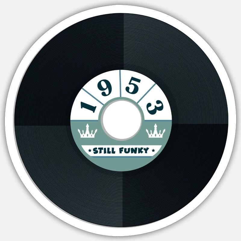 Millésime 1953 - Sticker taille S (10 x 10 cm) - blanc mat