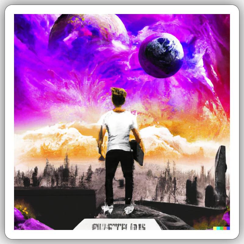 Crazy Eights Sticker Größe S (10 x 10 cm)