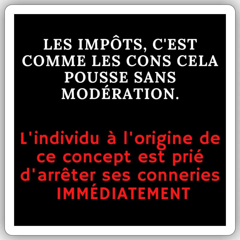 Sans modération Sticker taille S (10 x 10 cm)