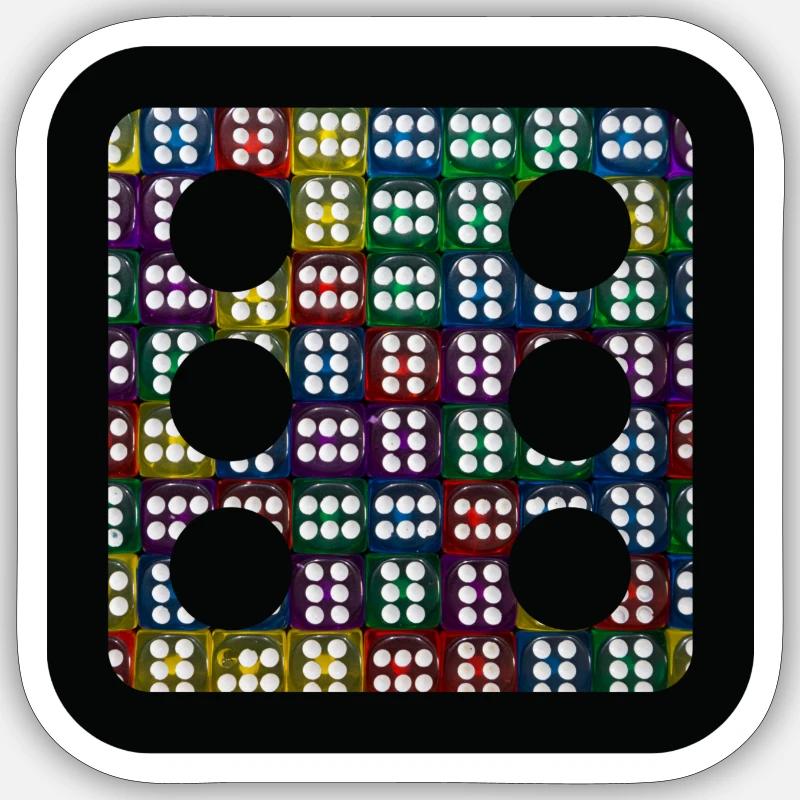Cubesss - Sticker Größe S (10 x 10 cm) - Mattweiß