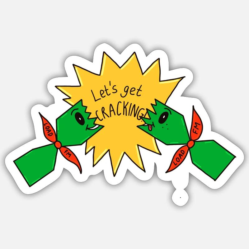Christmas Cracker - Sticker size S (10 x 10 cm) - white matte