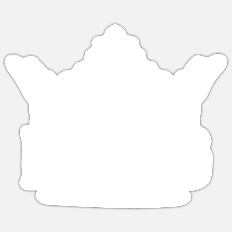 Backen - Sticker Größe S (10 x 10 cm) - Mattweiß