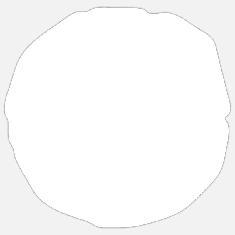 Welt - Sticker Größe S (10 x 10 cm) - Mattweiß