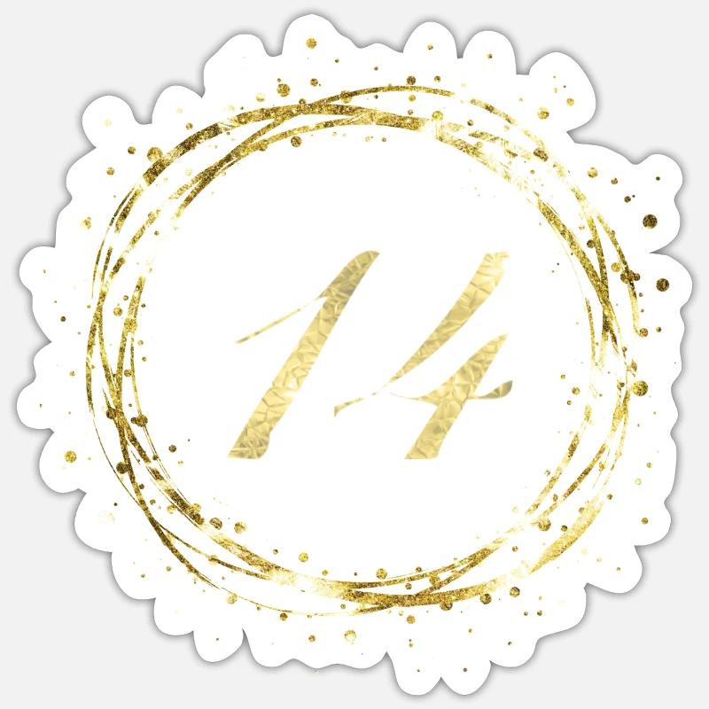 14 - Sticker taille S (10 x 10 cm) - blanc mat