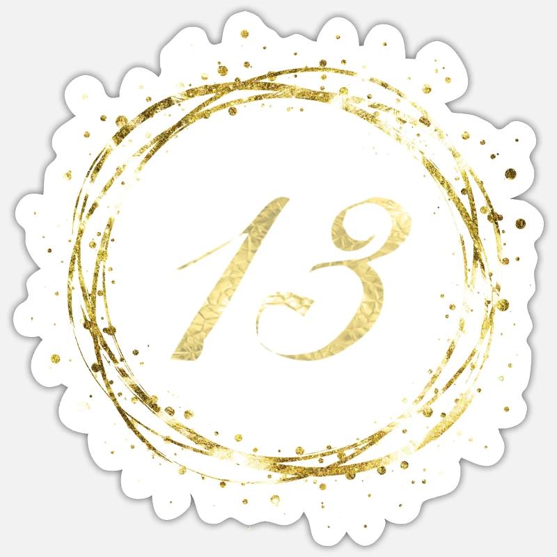 13 - Sticker taille S (10 x 10 cm) - blanc mat