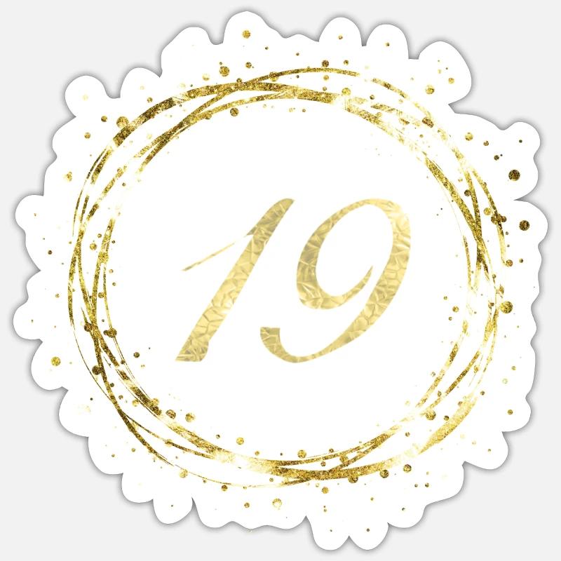 19 - Sticker taille S (10 x 10 cm) - blanc mat