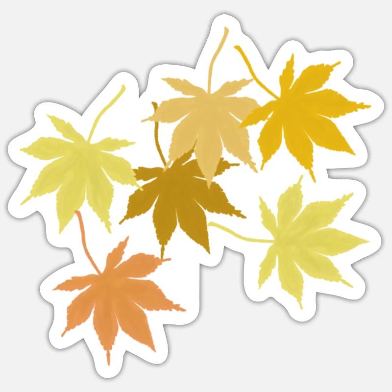 Feuille d’érable Sticker taille S (10 x 10 cm)