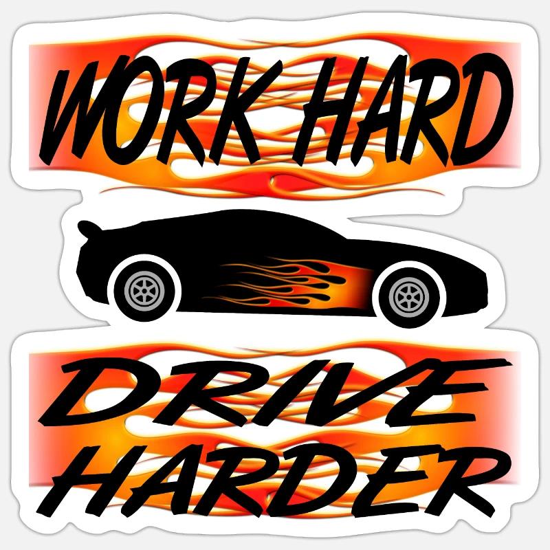 Auto - Sticker Größe S (10 x 10 cm) - Mattweiß