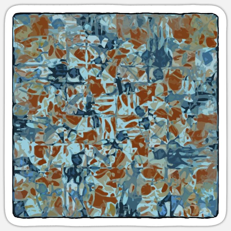 Abstract Camouflage Pattern Sticker size S (10 x 10 cm)