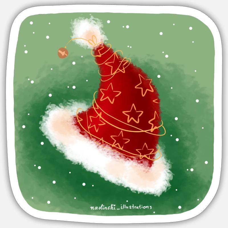 Elf cap Sticker size S (10 x 10 cm)