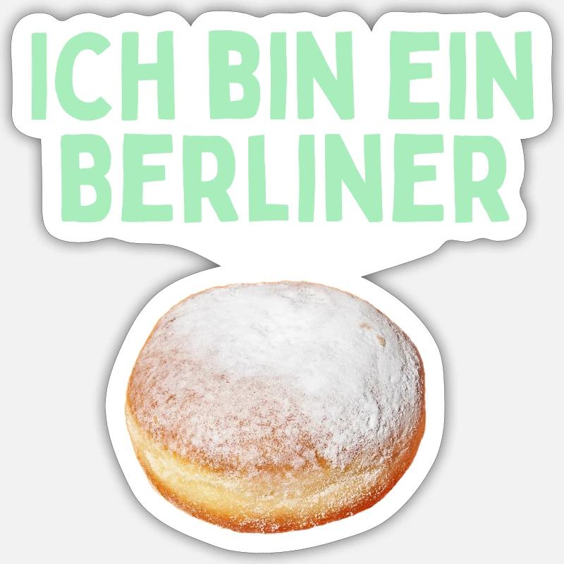 Ich bin ein Berliner Sticker Größe S (10 x 10 cm)