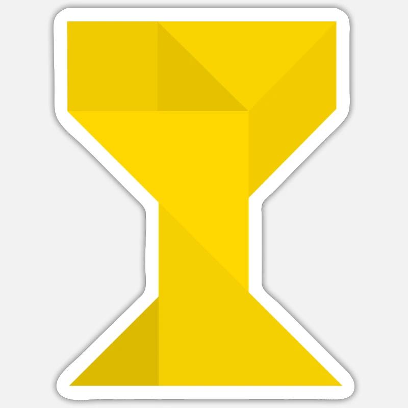 Trophy - Tangram - Sticker size S (10 x 10 cm) - white matte